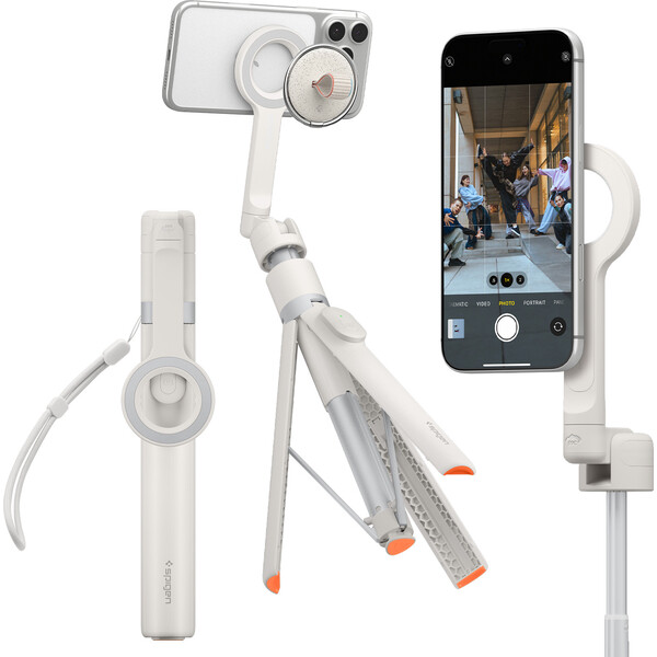 Spigen MagSafe Tripod Selfie tyč béžová