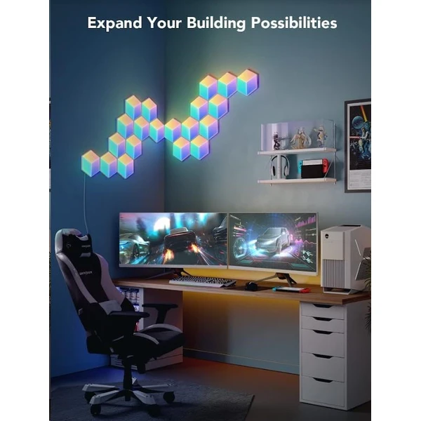 Govee Glide Hexa Pro LED Smart 10ks - Chytrá osvětlení - Obrázek 767e49ce18f64dfb84dfd1655a5bbfa5