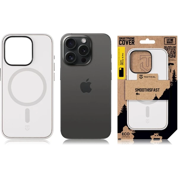 Tactical MagForce SmoothIsFast kryt Apple iPhone 15 Pro bílý - Pouzdra - Obrázek 76881bbd60b0427e8d1410097f04e813
