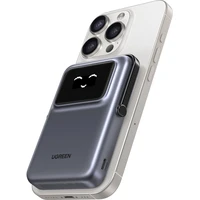 UGREEN Uno MagSafe/Qi2 Powerbanka se stojánkem, 10000 mAh, 20W, tmavě šedá - Powerbanky