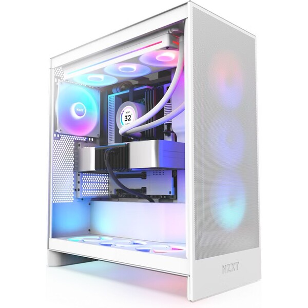 NZXT H7 Flow RGB bílá (CM-H72FW-R1) Bílá
