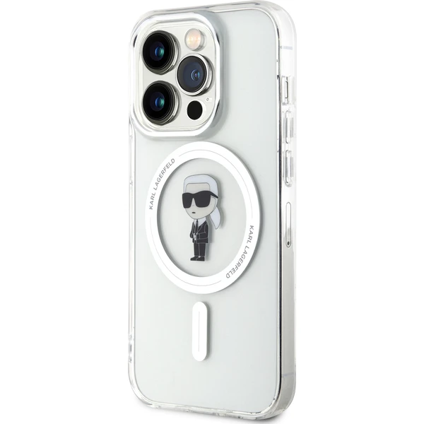 Karl Lagerfeld IML Ikonik MagSafe Kryt iPhone 15 Pro čirý - Pouzdra - Obrázek 76X4000701