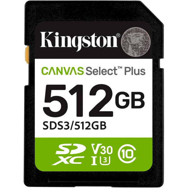 Kingston SD 512GB Canvas Select Plus SDS3/512GB