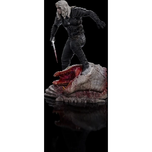 Iron Studios Geralt De Rivia The Witcher Netflix – Estatua Art Scale 1/10 De 20 Cm, Coleccionable Detallado Y Oficial
