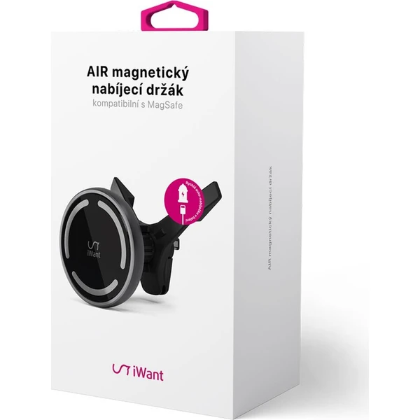 iWant Air MagSafe držák do auta s bezdrátovým nabíjením vesmírně šedý - Držáky - Obrázek 76a0fa5c50fc43919835d385934ff3ec