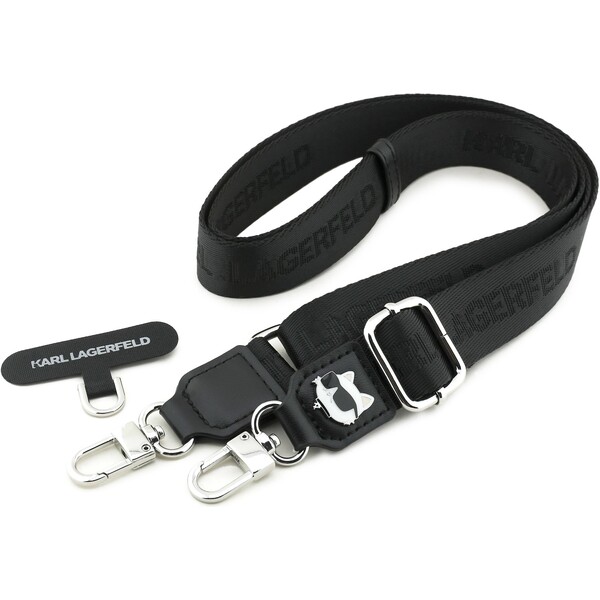 Karl Lagerfeld Universal Crossbody popruh Choupette Patch černý