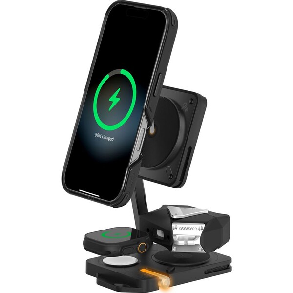 Aulumu M01 4-in-1 Folding Wireless Charging Station & Pad MagSafe nabíječka Black - Nabíječky - Obrázek 76cc68b66bae4eebad8555837e925b13