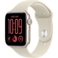 Apple Watch SE 3 (2026) Cellular 40mm Hvězdně bílý hliník s pískovým sportovním řemínkem S/M - Chytré hodinky