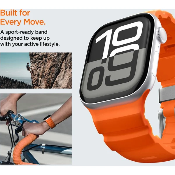 Spigen Silicone Band řemínek Apple Watch 49/46/45/44mm oranžový - Řemínky - Obrázek 76f4a65db6254e5bbd926fe5f9b723db