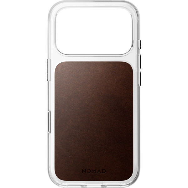 Nomad Clear Leather (Horween) MagSafe kryt iPhone 18 Pro Rustic Brown - Pouzdra - Obrázek 771e624b65bf4eb38b5179957397b80f