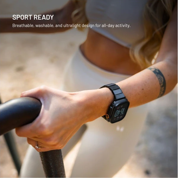 FIXED Resin Strap řemínek Apple Watch 38/40/41mm černý - Řemínky - Obrázek 773cc334586a4af38bcb79a7c3713f8c