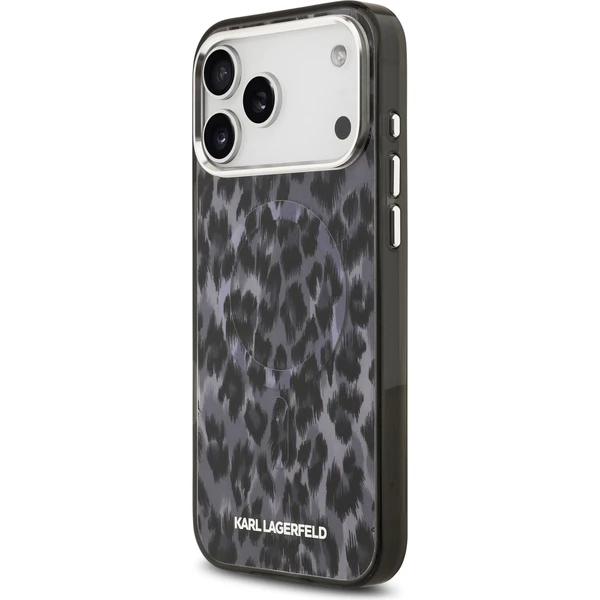 Karl Lagerfeld IML Leopard MagSafe Zadní Kryt pro iPhone 17 Pro Max šedý - Pouzdra - Obrázek 7740fb354617470e924f7ca6526f8390