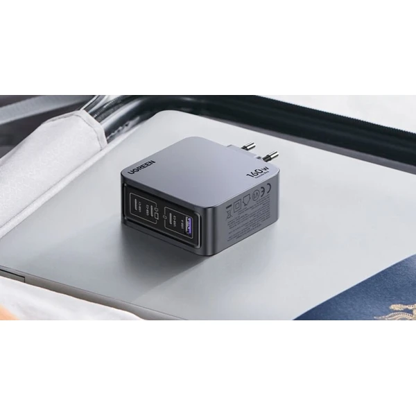 UGREEN Nexode 160W GaN nabíječka se čtyřmi porty šedá - Nabíječky - Obrázek 77461474d206424cb932d355488599ba