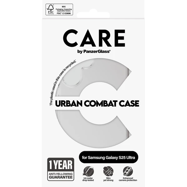 PanzerGlass® CARE kryt Samsung Galaxy S25 Ultra Urban Combat čirý - Pouzdra - Obrázek 77FC000J01