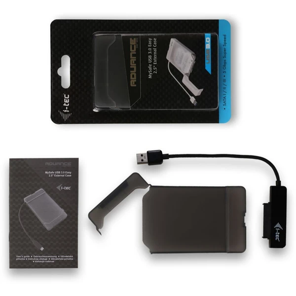 i-tec MYSAFE Easy 2,5" USB 3.0 černý - Externí boxy - Obrázek 77KWE00101
