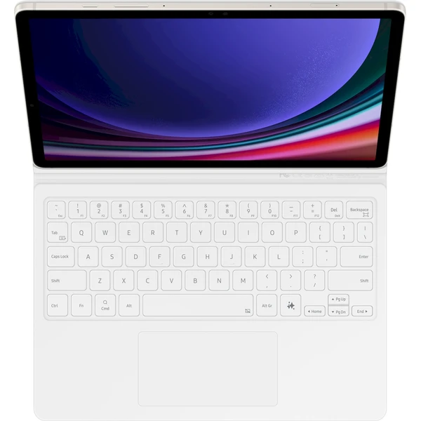 Samsung Book Cover Keyboard pouzdro s klávesnicí Galaxy Tab S9/S9 FE/S10 FE bílé - Pouzdra s klávesnicí - Obrázek 77N9000N01