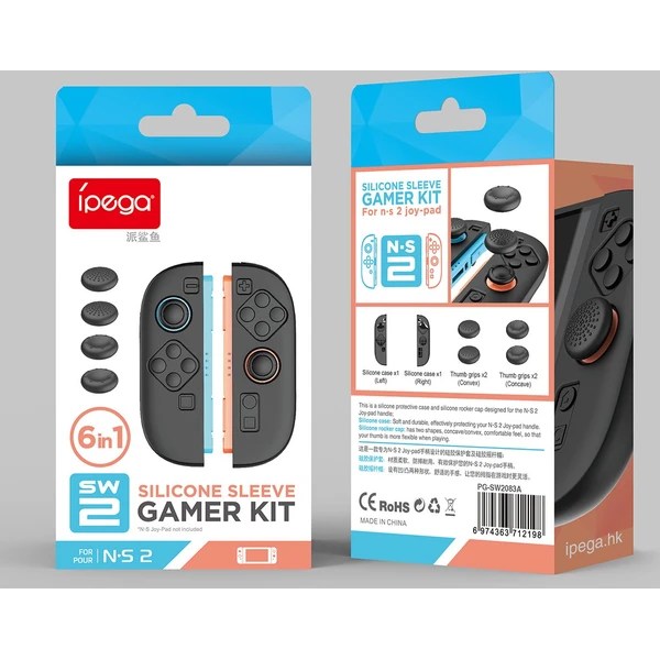 iPega SW2083A Silikonové krytky JoyCon Ovladače pro Nintendo Switch 2 černá - Vychytávky - Obrázek 77a79827320047cfbd376f3c49fca3c1