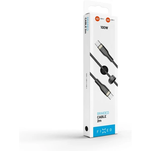FIXED USB-C/USB-C napájecí kabel 100W 2m černý - Kabely a redukce - Obrázek 77cceb252cb24842b3c8f17ec04dc465