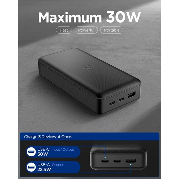 Spigen Essential powerbanka 30000mAh (30W) černá (EA3030) - Powerbanky - Obrázek 77d5ee0b26574efd8819f16174a276db