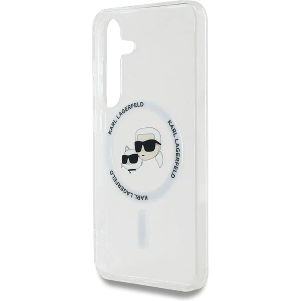 Karl Lagerfeld IML K&CH Heads MagSafe kryt Samsung Galaxy S25 čirý - Pouzdra - Obrázek 77d714ecbc5543b8aaadbdeb67bfa2c8