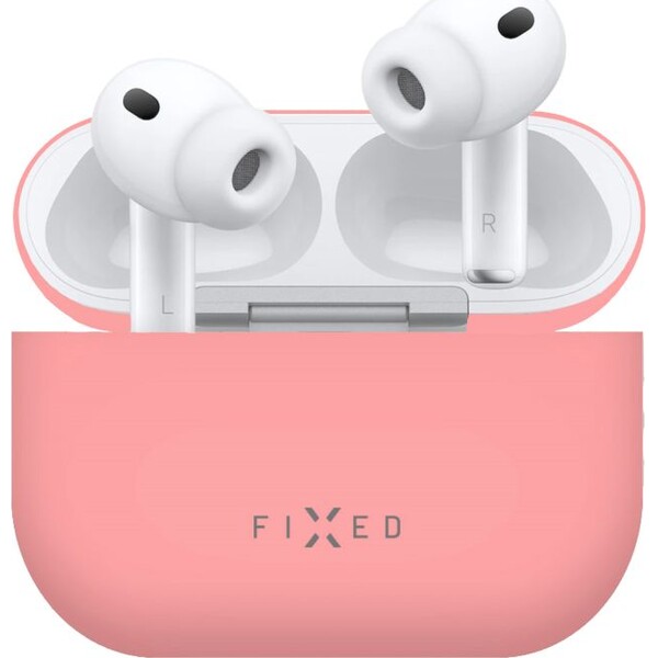 FIXED Silky silikonové pouzdro pro Apple AirPods Pro 3 růžové
