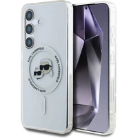 Karl Lagerfeld IML K&CH Heads MagSafe kryt Samsung Galaxy S25+ čirý - Pouzdra