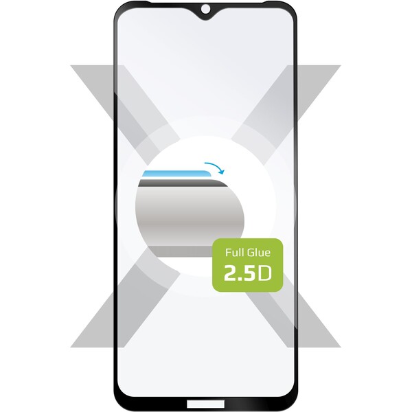 FIXED 2,5D Full-Cover sklo Xiaomi Redmi 9A/9A 2022/9C/9C NFC černé