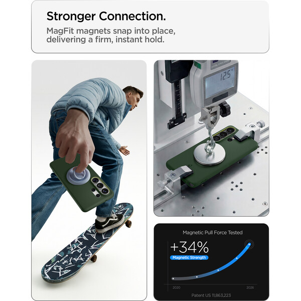 Spigen Nano Pop MagSafe kryt Samsung Galaxy S26 Ultra zelený - Pouzdra - Obrázek 78544289684b4a16add37ef96597fe52