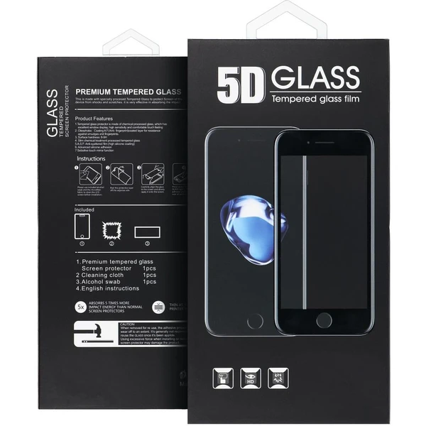 Smarty 5D Full Glue tvrzené sklo Xiaomi Redmi Note 12 Pro/12 Pro+/12 Explorer/Poco X5 Pro černé - Ochranné folie a skla - Obrázek 787N300401