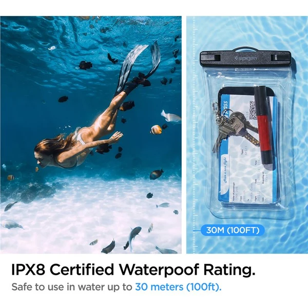 Spigen Aqua Shield Floating voděodolné pouzdro A610 1 Pack čiré - Pouzdra - Obrázek 78A4000601