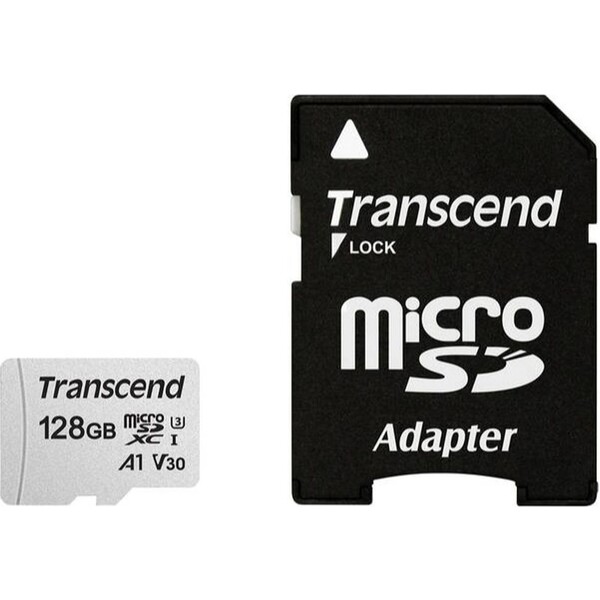 Transcend microSDXC UHS-I U3 128GB TS128GUSD300S-A Stříbrná