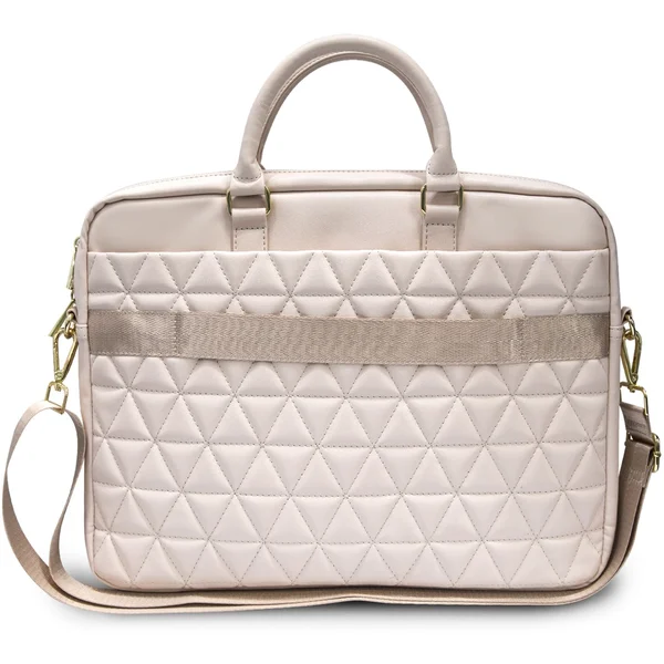Guess Quilted taška pro 15" notebook růžová - Kabelky - Obrázek 78GS100301