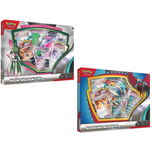 Pokémon TCG: Roaring Moon / Iron Valiant ex Box