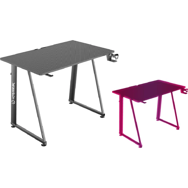 ULTRADESK ENTER V2 kompaktní herní stůl 100x60 cm černý - Stoly - Obrázek 78QXF00101