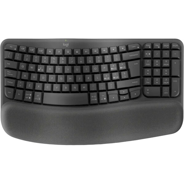Logitech Wave Keys Wireless Ergonomic Bílá