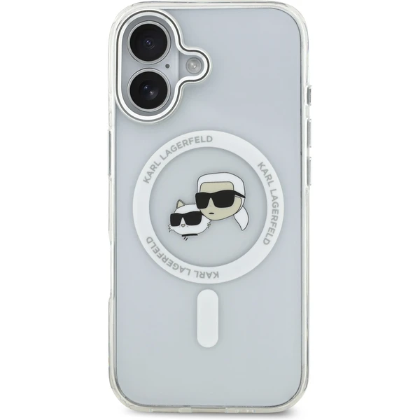 Karl Lagerfeld IML K&CH Heads Metal Frame MagSafe kryt iPhone 17 čirý - Pouzdra - Obrázek 78b68bc38a264b8dbd8adbfbc41e149c