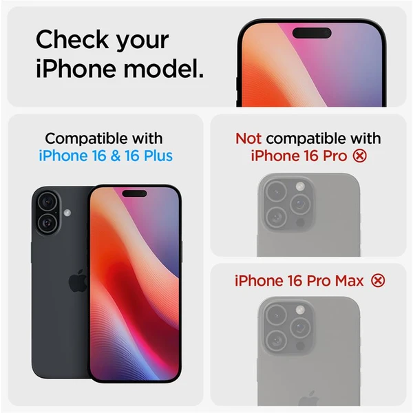 Spigen Glass tR EZ Fit Optik Pro sada skel iPhone 17/16/16 Plus černá (2-pack) - Ochranné folie a skla - Obrázek 78d49f6615b146969480fd6cdac3381f