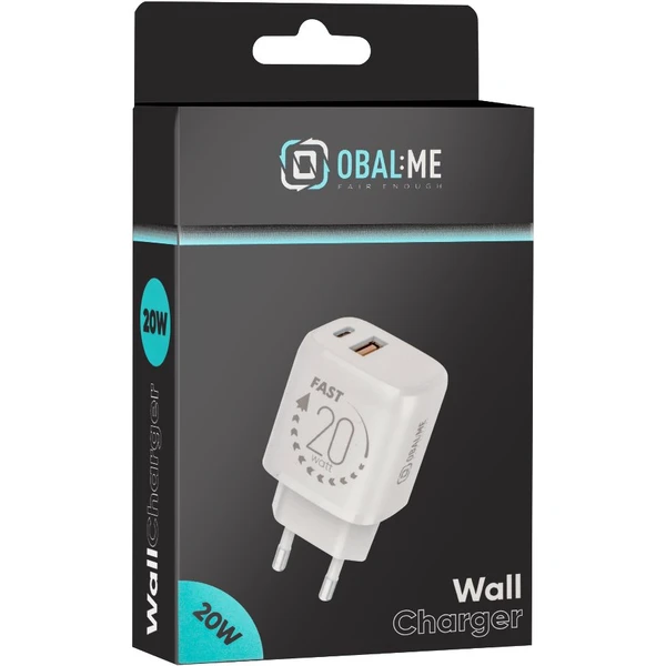 OBAL:ME nabíječka USB-A/USB-C (20W) bílá - Nabíječky - Obrázek 78e306d939784f279a79384d72841dbd
