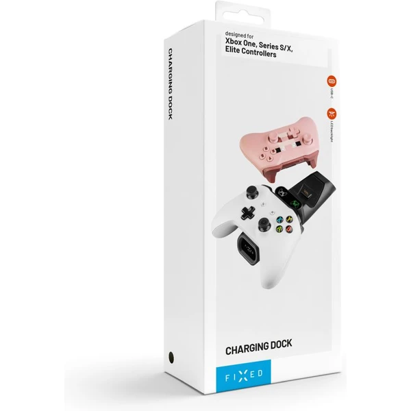 FIXED nabíjecí stanice pro ovladače k Xbox Series S, X a One, bílá - Nabíječky - Obrázek 78e94115d20e4a6f9c497f9d438fd884