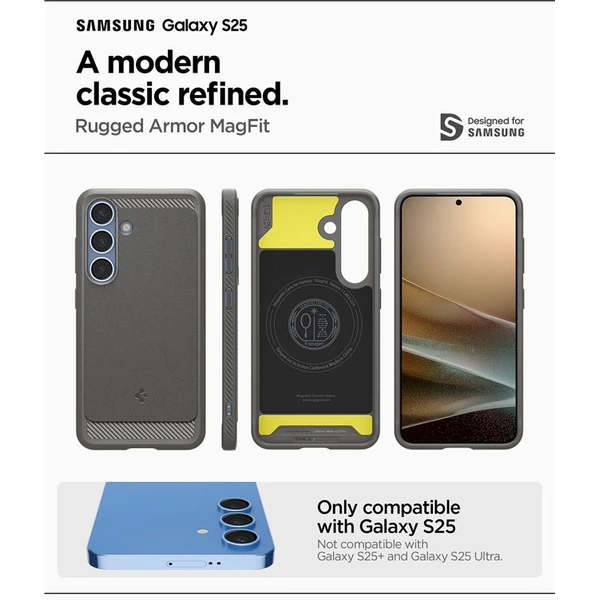 Spigen Rugged Armor MagSafe kryt Samsung Galaxy S25 šedý - Pouzdra - Obrázek 78efd9bfc14245e582efb95bfb79f6f3