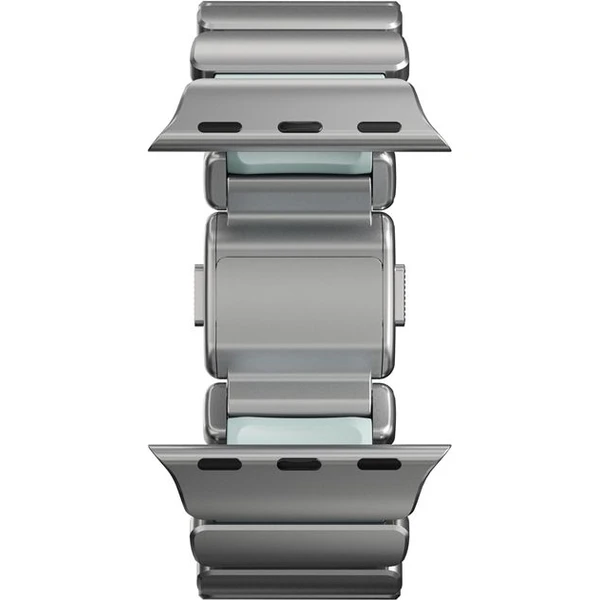 Nomad Stratos Band FKM řemínek Apple Watch 45/46/49mm Natural Titanium/Icy Blue - Řemínky - Obrázek 78f6b7ba027d404c9bfea810f498361a