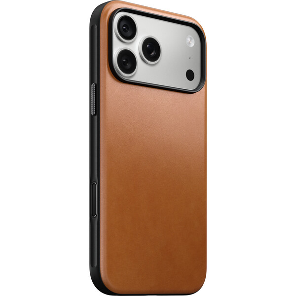 Nomad Modern Leather (Horween) MagSafe kožený kryt iPhone 17 Pro Max/18 Pro Max Saddle - Pouzdra - Obrázek 78fb06d0b3af4ac1bddbcb74abae2cdb