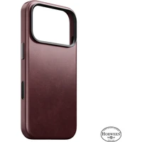 Nomad Traditional Leather (Horween) MagSafe kožený kryt iPhone 18 Pro Burgundy - Pouzdra