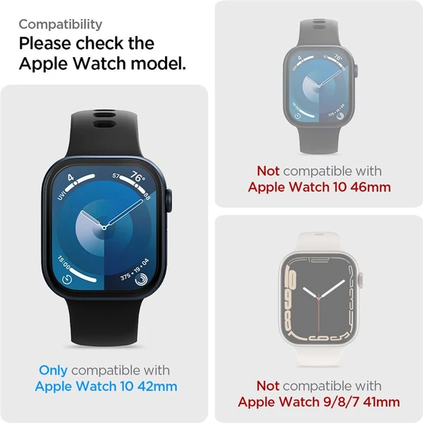 Spigen Eliteshield EZ Fit ochranná fólie Apple Watch Series 10 (42mm) 2 ks - Ochranné folie a skla - Obrázek 79109c65790b4491a1054403c7015fed