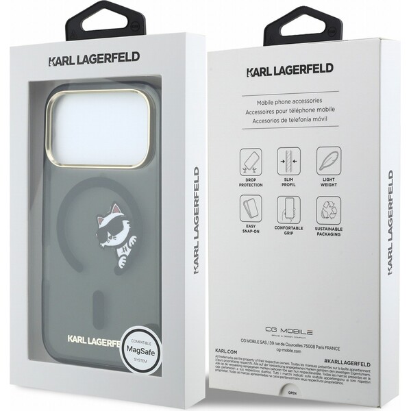 Karl Lagerfeld IML Choupette Peekaboo Magsafe kryt iPhone 18 Pro černý - Pouzdra - Obrázek 7921c7220c7346afa0d0e974b24397bf