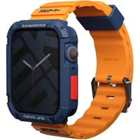SKINARMA Shokku řemínek Apple Watch 42/44/45mm oranžový - Řemínky