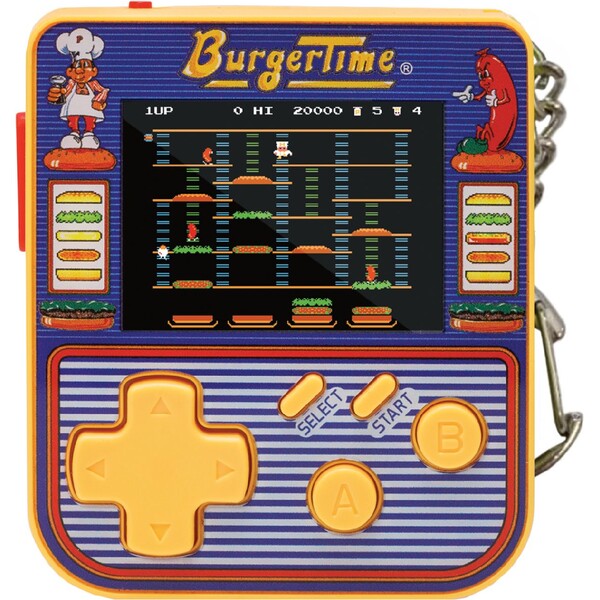 Evercade Super Micro BurgerTime Keychain Gamer Multicolor