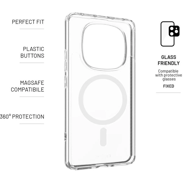 FIXED MagPure kryt s Magsafe Xiaomi Redmi Note 14 Pro 5G/POCO X7 čirý - Pouzdra - Obrázek 795e6368299d4a309792eaa01ba80b26