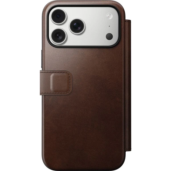 Nomad Modern Leather Folio (Horween) MagSafe kožené pouzdro iPhone 17 Pro Max Rustic Brown - Pouzdra - Obrázek 7976c1bdead94ff584ef8143939cba6c