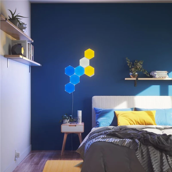 Nanoleaf Shapes Hexagons Smarter Kit chytré modulární osvětlení (9 Panels) - Chytrá osvětlení - Obrázek 79Z3600301